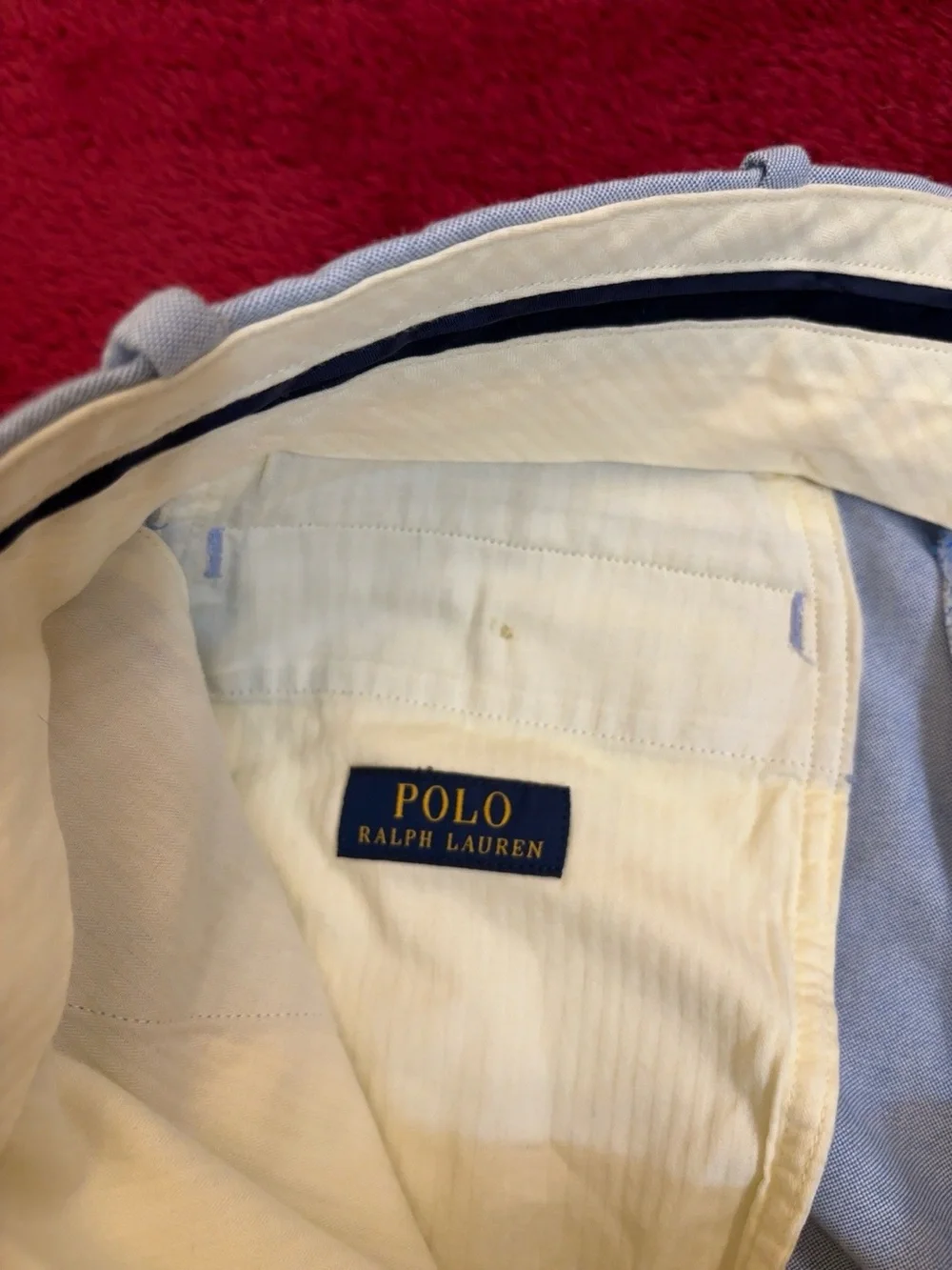 Polo Ralph Lauren Classic Fit Flat Front Shorts Men’s Size 32 Light Blue Preppy